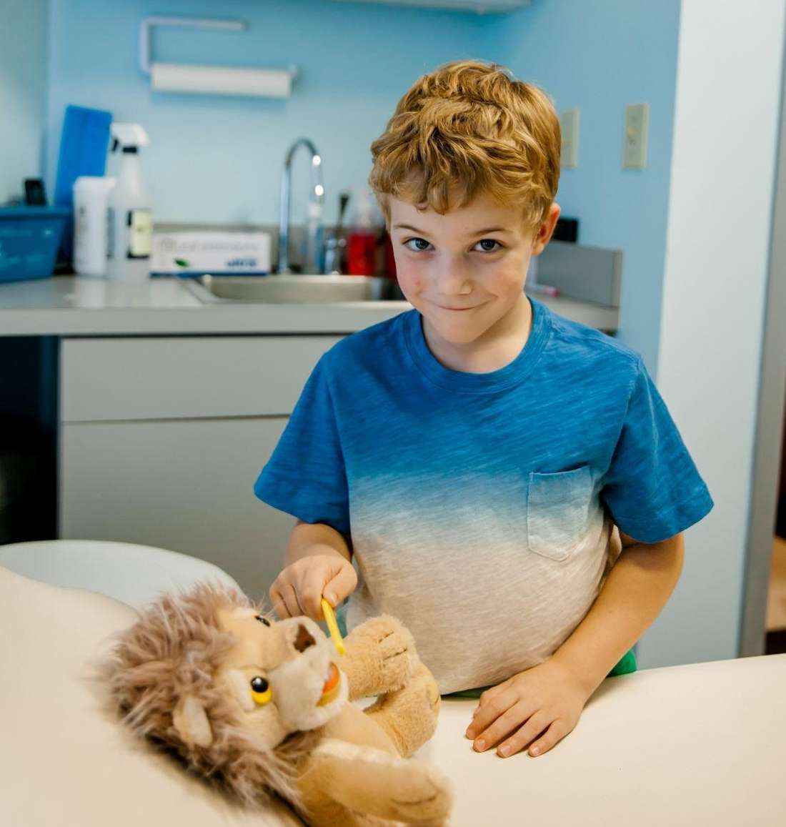 young boy at the dentist in metairie la