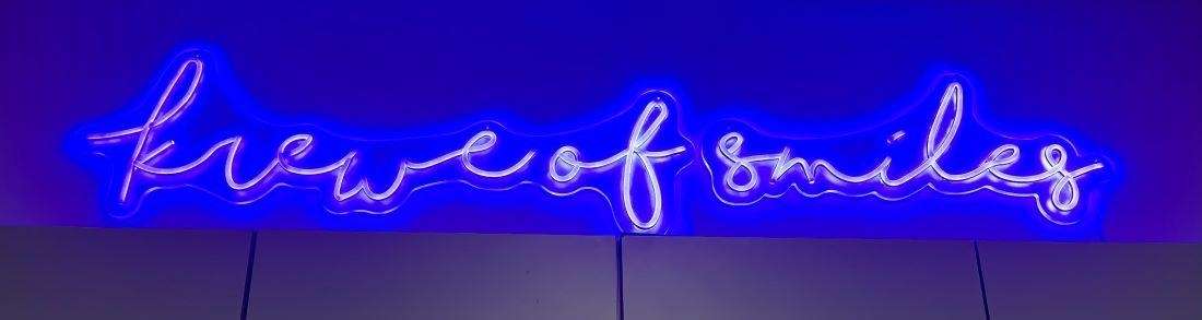 krewe of smiles neon sign